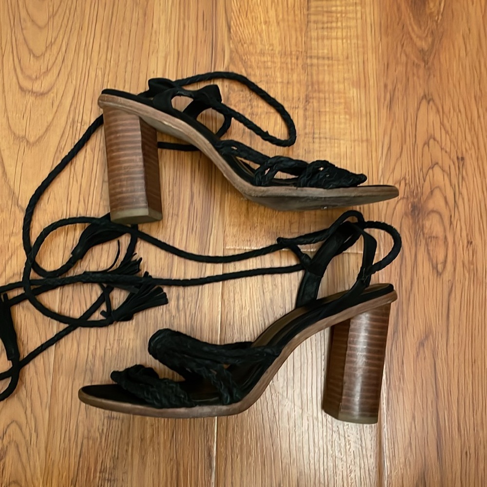 3 for $25! JOIE Banji Sandals Black Women’s Sz 37.5 / 7‎ - Picture 7 of 10
